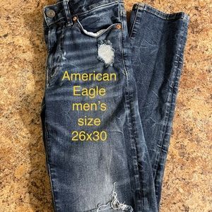 American Eagle men’s jeans. Size 26x30 excellent used condition